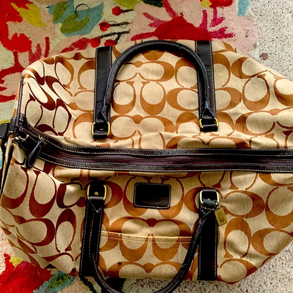 Original vintage print Coach Duffle Bag Mint condition! - Picture 1 of 8